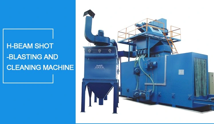 Steel Structure H Beam Structure Sand Blasting Shot Blasting Cleaning Production Machine