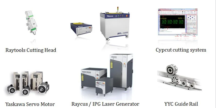 Monthly Deals! 2023 Raycus Ipg Max CNC Fiber Laser Cutting Machine 3000W 6000W 12kw 20kw 30kw Metal Laser for Steel Aluminum Metal Stainless Steel Price