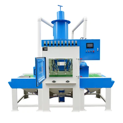 High Productivity Automatic Sand Blasting Machine, Continuous Sandblasting System