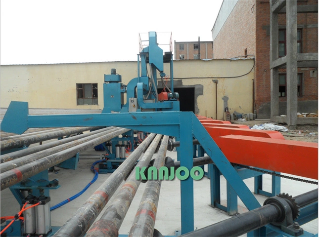 CE Approved Tube / Pipe and Solid Bars Shot Blasting Machine for Remove The Oxide Layer and Welding Slag