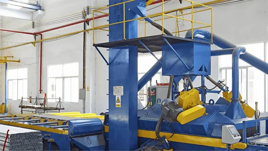 Qas90-25 Roller Conveyor Shot Blasting Machine for Aluminum Profile Surface Cleaning Abrator